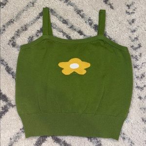 Green sweater tank top SHEIN brand
